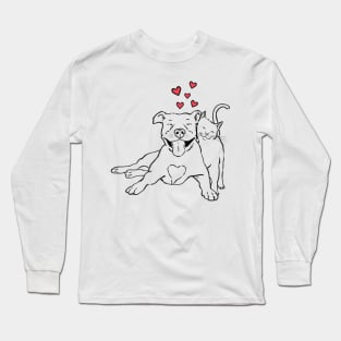 Pitties and Kitties Long Sleeve T-Shirt